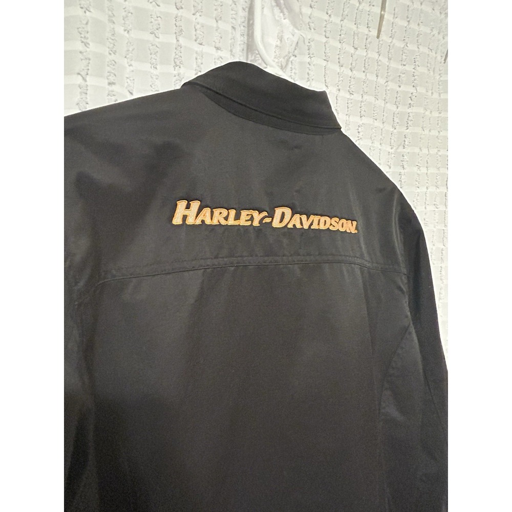 Harley Davidson 6 Snap Button Riding Jacket Women's Size XLarge Black